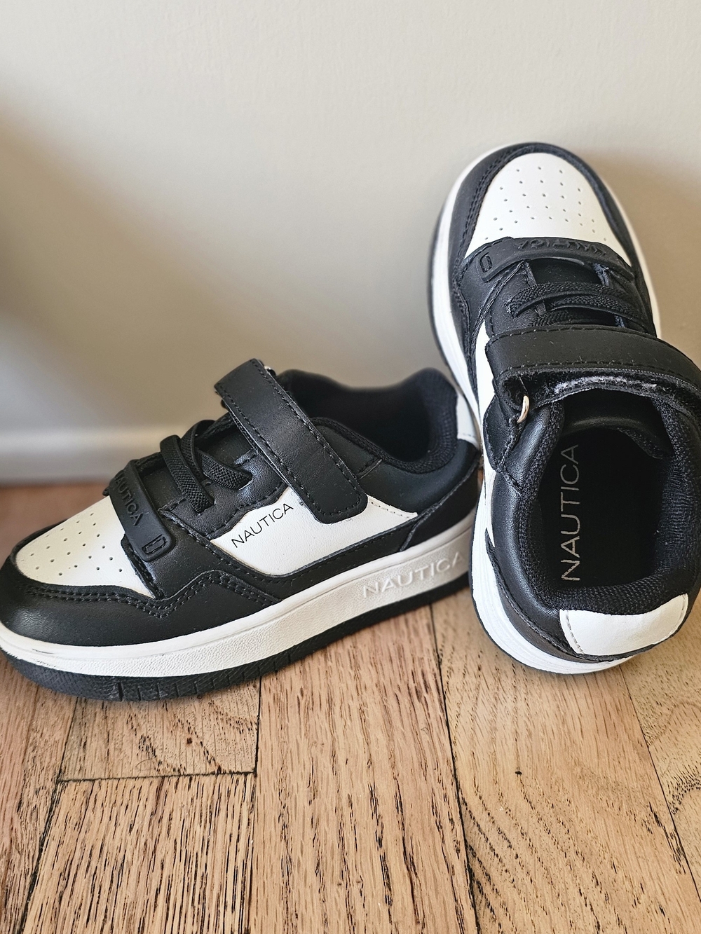 Nautica Kid's Black & White Sneakers